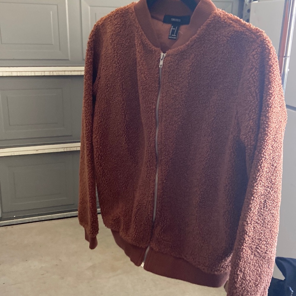 Brown jacket form forever 21